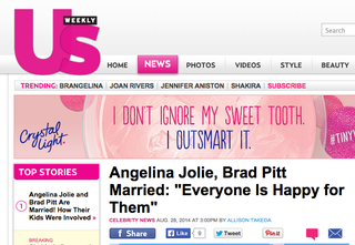 Illustration for article titled A List of People Who Aren't Happy for Brad and Angelina